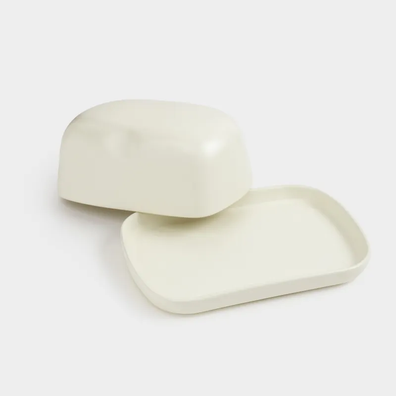 Масленка, 18 см, керамика, прямоугольная, бежевая, Laneri, image-2