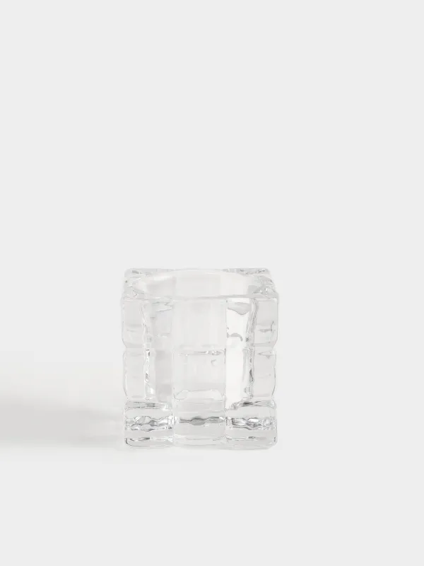 Подсвечник, 6x6 см, для чайной свечи, стекло Р, Zero, image-0