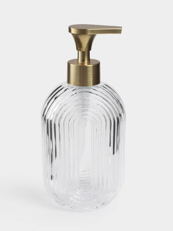 Диспенсер для жидкого мыла, 300 мл, стекло/пластик, Arch, image-2