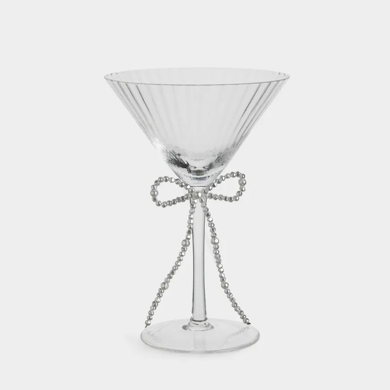 Бокал для мартини, 270 мл, стекло Р/пластик, Бант, Varies pearl