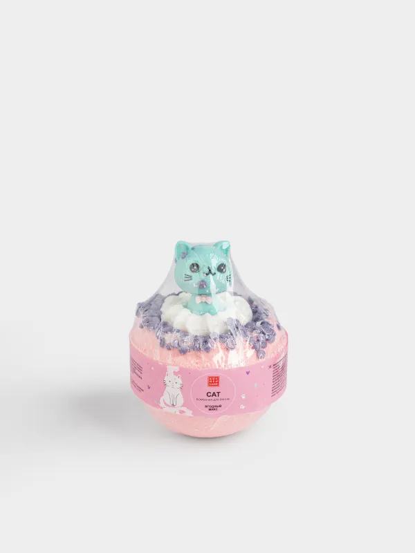 Бомбочка для ванны, с игрушкой, Ягодный микс, Cat, image-3