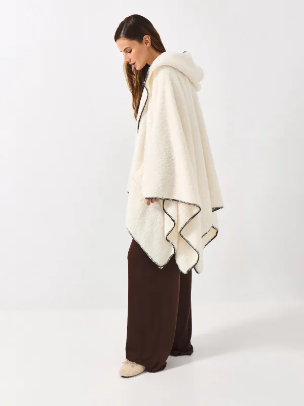 Пончо, молочное, Plush poncho, image-6
