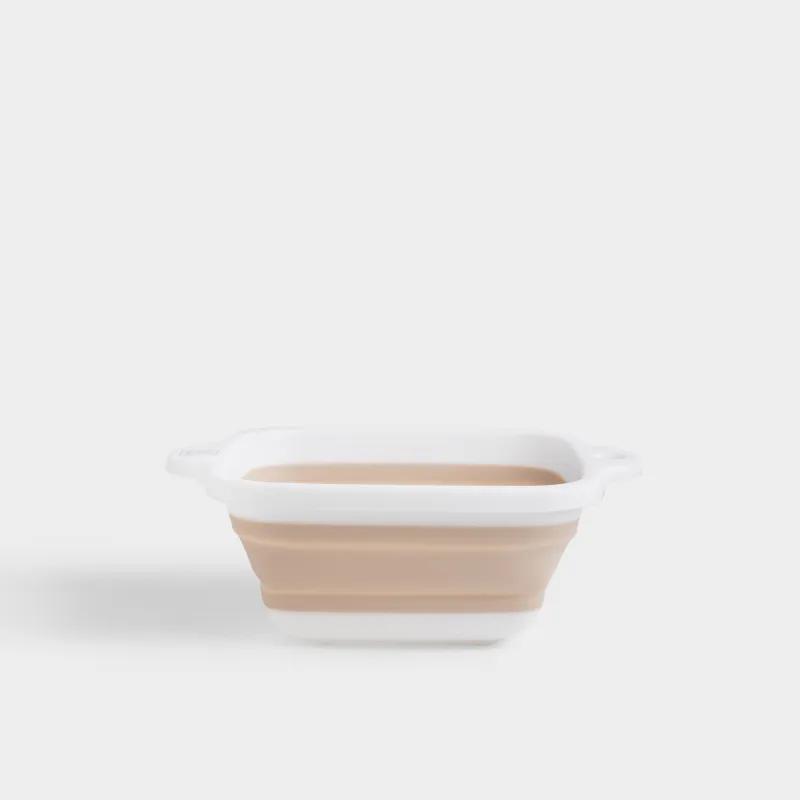 Дуршлаг, бежевый, Foldaway