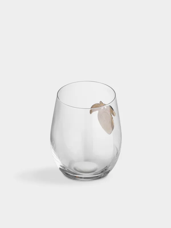 Стакан, 10 см, 520 мл, стекло/металл, Лимон, Lux elements, image-3