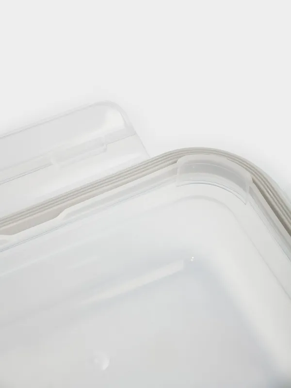 Контейнер, 1,5 л, с клипсами, стекло Т/пластик, прямоугольный, Clip, image-4