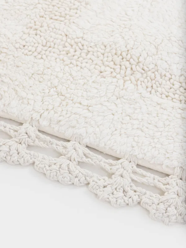 Коврик, 50х80 см, хлопок, кремовый, Кружево, Knit, image-3