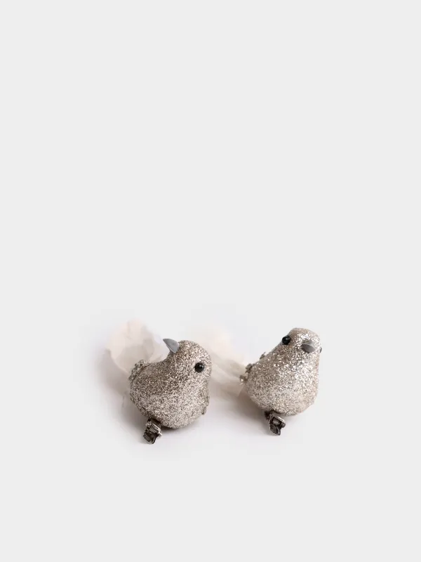 Украшение декоративное, 14 см, 2 шт, на клипсе, Птица, Birds NY, image-1