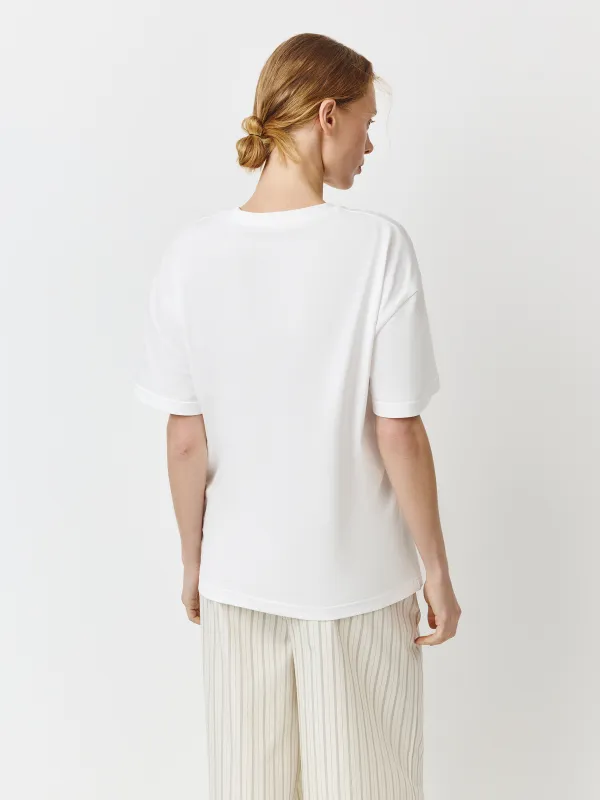 Футболка женская, р. S, хлопок, молочная, Breakfast all day, Limva, image-3