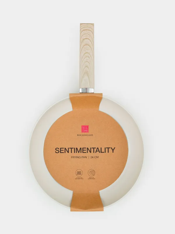 Сковорода, 24 см, с покрытием, алюминий, молочная, Sentimentality, image-6