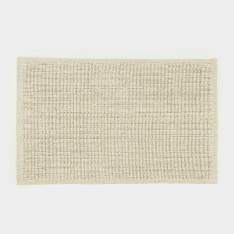 Коврик, 50x80 см, хлопок, серый, Borlin