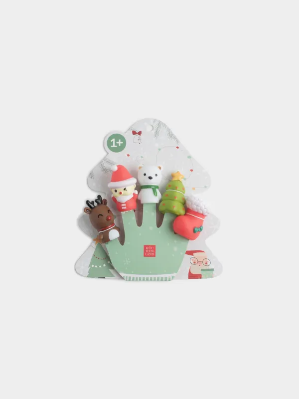 Набор игровой, 5 предметов, Пальчиковый театр, Атрибуты праздника, Kiddy, image-3