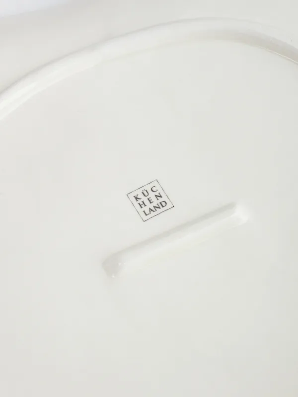 Блюдо, 26 см, керамика, молочное, Тыква с листом, Golden glow, image-4