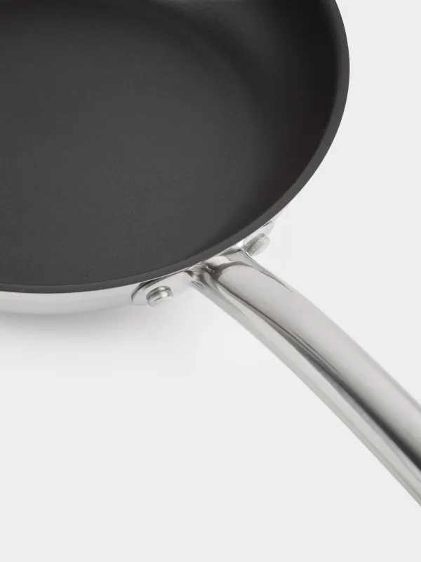 Сковорода, 24 см, с покрытием, сталь, Silver Stone, image-5