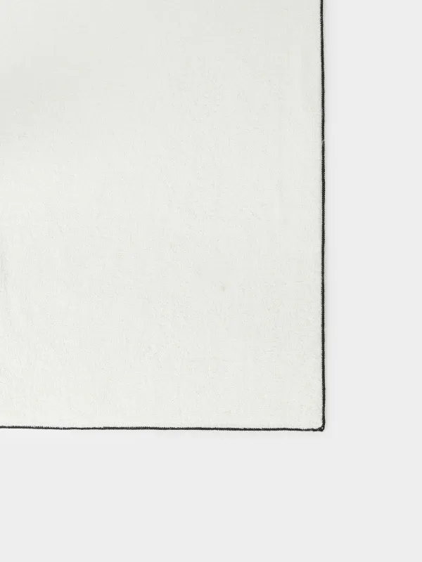 Полотенце, 70х140 см, хлопок, бежевое, Черный кант, Frotte cotton, image-2