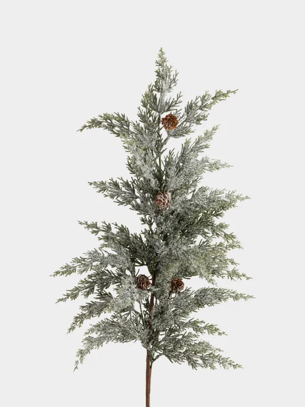Ветка декоративная, 84 см, Ель с шишками, Conifer decor, image-3