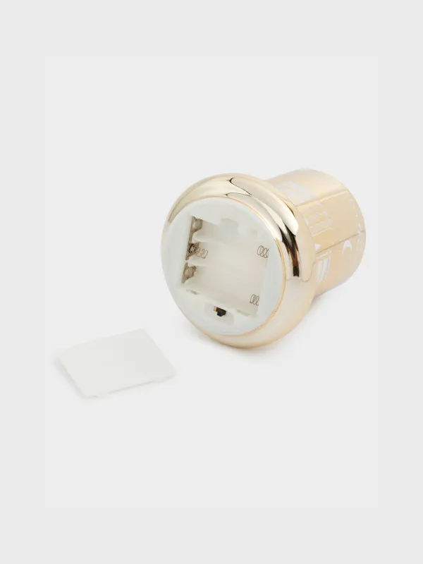 Светильник декоративный, 10 см, стекло/пластик, шампань, Домики, Golden style, image-2