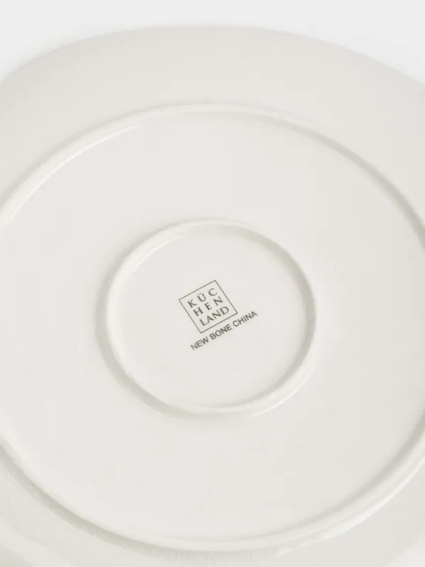 Тарелка обеденная, 27 см, Луговые цветы на кракелюре, Floral meadow, image-4