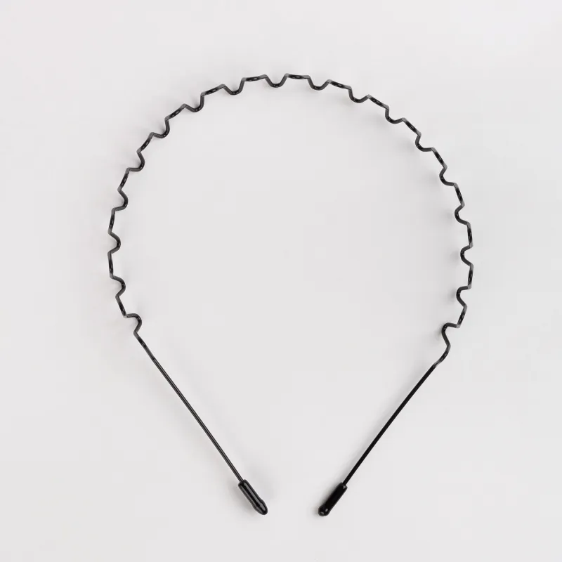 Ободок для волос, 13х15 см, металл, черный, Волна, Fast