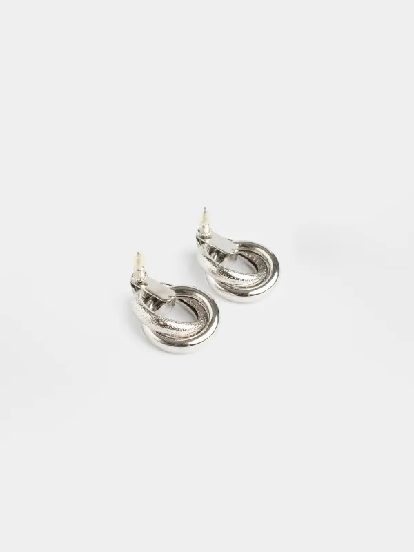 Серьги-пусеты, серебристые, Jewelry, image-2