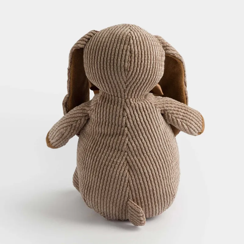 Игрушка, 21 см, мягкая, полиэстер, коричневая, Зайка с бантиком, Rabbit, image-4