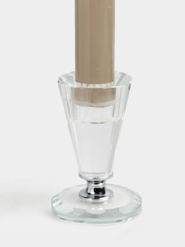 Подсвечник, 8 см, для тонкой свечи, Lux crystal, image-3