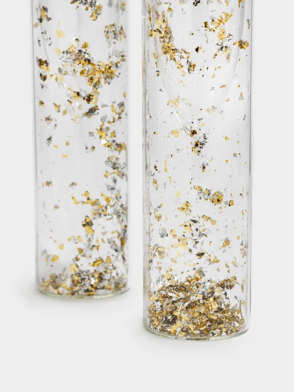 Бокал для шампанского, 100 мл, 2 шт, стекло Б, с фольгой внутри, Air decor, image-1