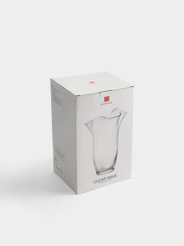 Ваза для цветов, 30 см, Волнистые края, Clear wave, image-4