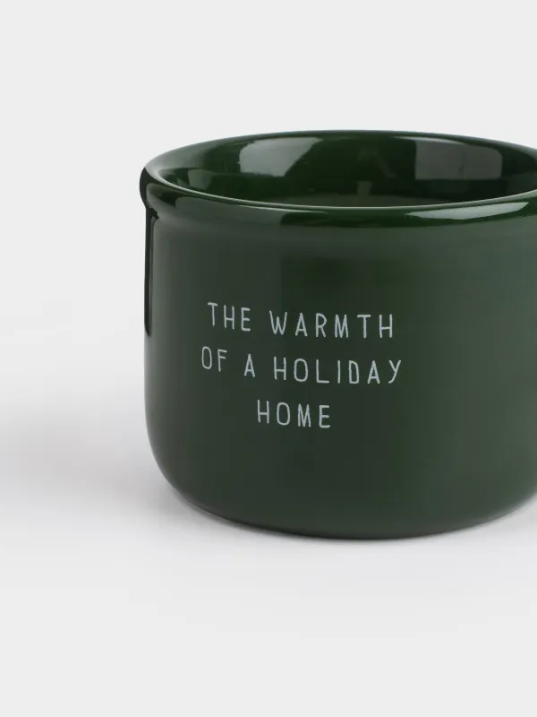 Свеча ароматическая, 12х7 см, в подсвечнике, керамика, Кружка, Beurre & Ice Cream & Vanilla, Ceramo candle, image-3