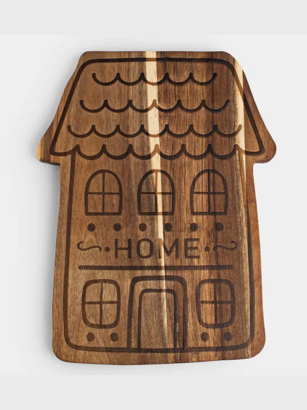 Доска разделочная, 30х23 см, дерево, Дом, Noble tree, image-0