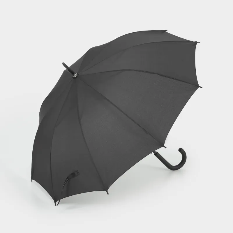 Зонт-трость, 86 см, эпонж, черный, Ray light