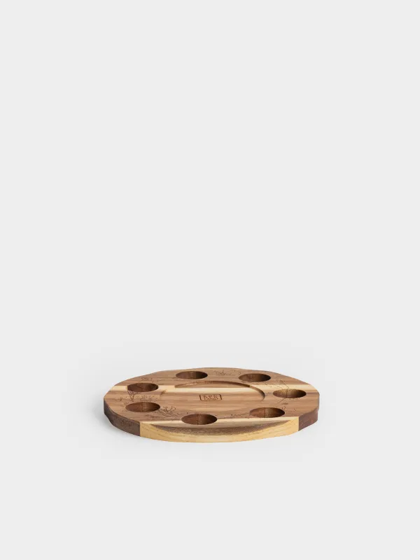 Блюдо пасхальное, 23x22 см, 7 отделений, с местом для кулича, Noble tree, image-2