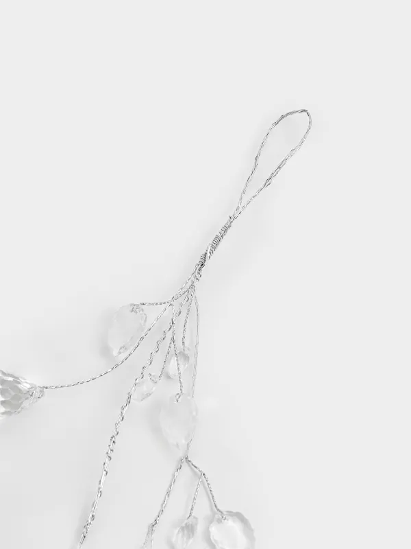 Ветка-гирлянда декоративная, 1,2 м, пластик/акрил, Кристаллы, Crystal decor, image-4