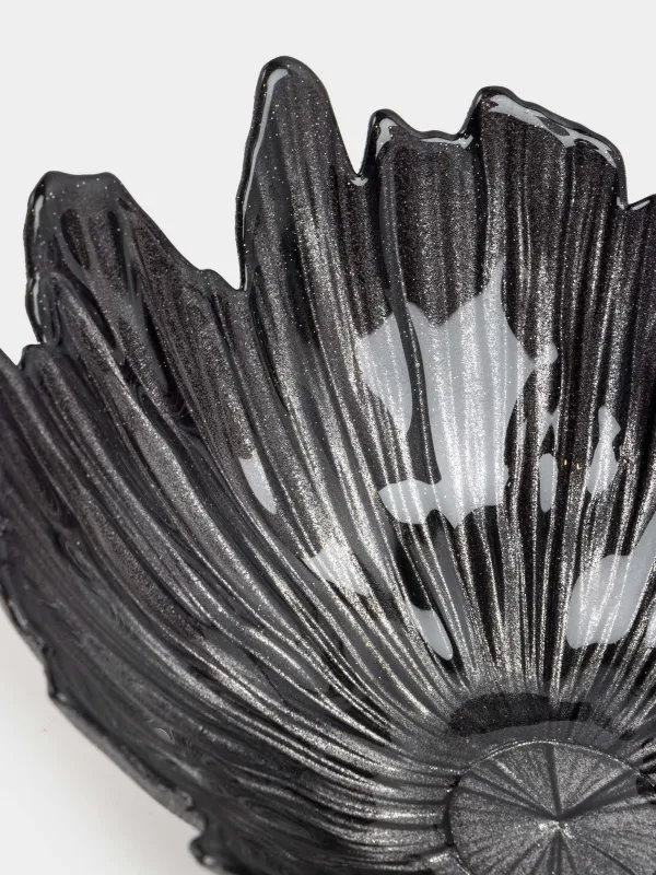 Ваза для фруктов, 26х12 см, стекло Р, серая, Verge, image-3