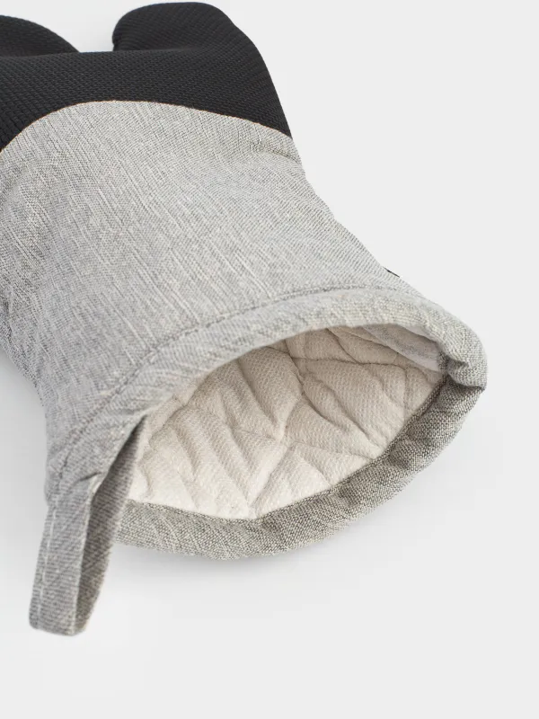 Прихватка-варежка, 17x30 см, неопрен/текстиль, коричневая, BBQ, image-3