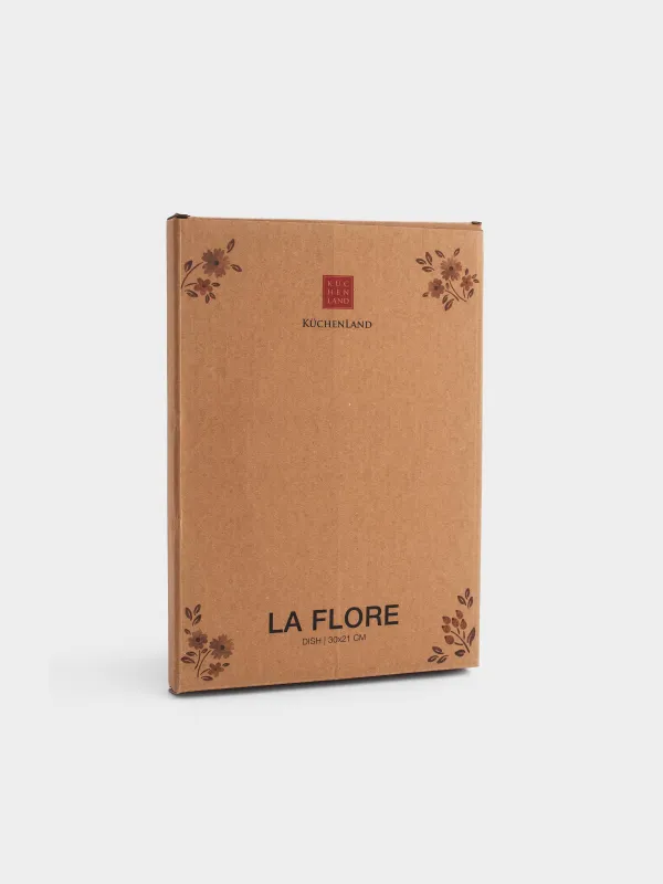 Блюдо, 30х21 см, Винтажные цветы, La flore, image-4