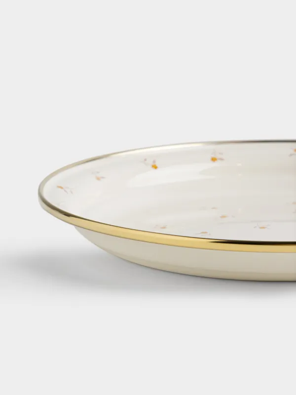 Поднос, 22 см, Цветы, Enamel florets, image-3