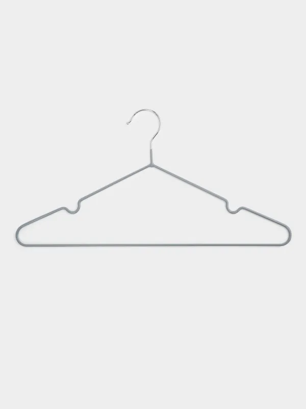 Вешалка-плечики, 40 см, 5 шт, металл с покрытием, серая, Colorful house, image-2