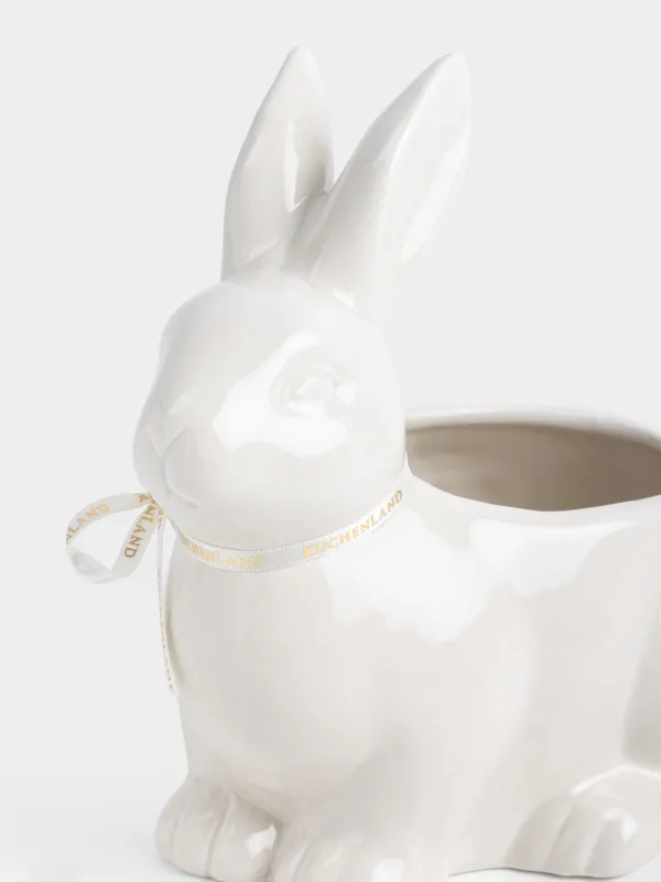 Конфетница, 18х18 см, Кролик с цветами, Rabbit pattern, image-1