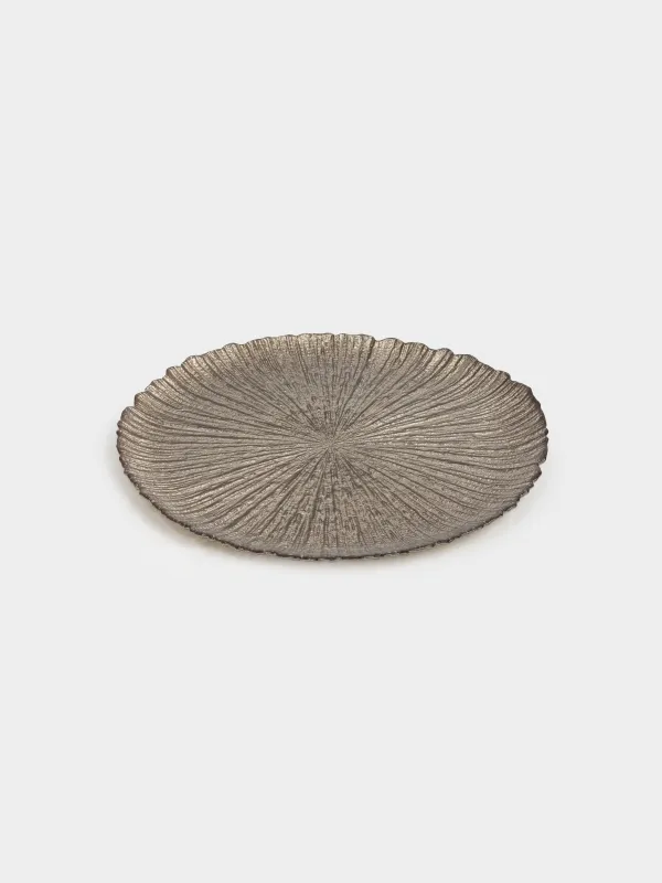 Тарелка обеденная, 28 см, стекло, коричневая, Raisen, image-5