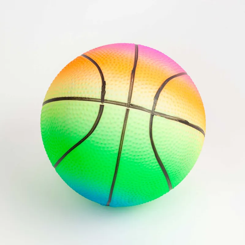 Мяч, 14 см, ПВХ, неоновый, Баскетбол, Game Neon, image-5