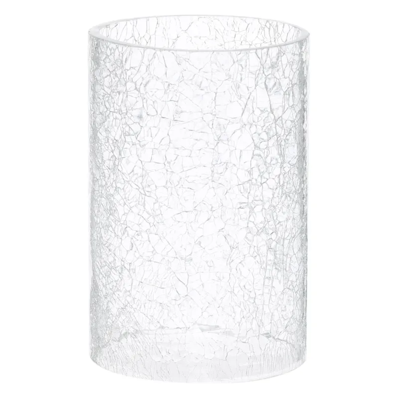 Подсвечник, 30 см, для одной свечи, на ножке, металл/стекло, золотистый, Кракелюр, Fantastic ice, image-1