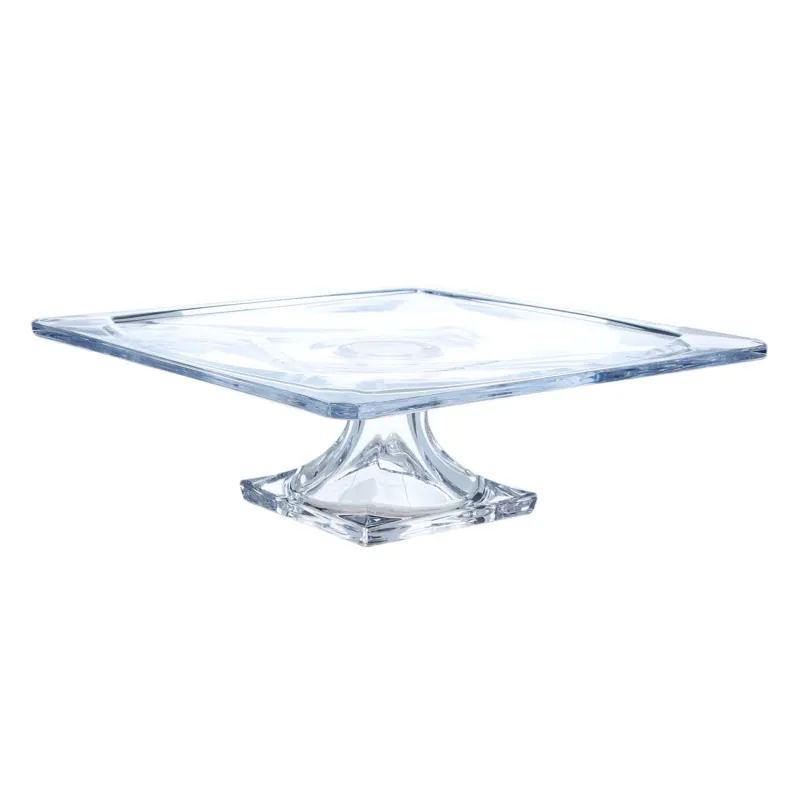 Блюдо на ножке, 29х10 см, стекло, Tulip light, image-1