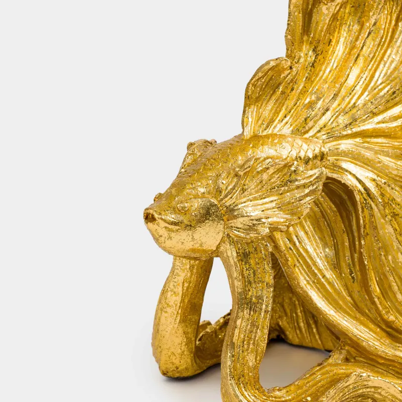 Статуэтка, 20 см, полирезин, золотистая, Рыбка, Goldfish, image-6