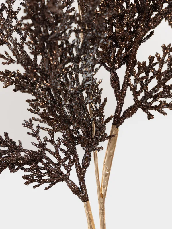 Ветка декоративная, 80 см, Бронзовая хвоя, Bronze decor, image-1