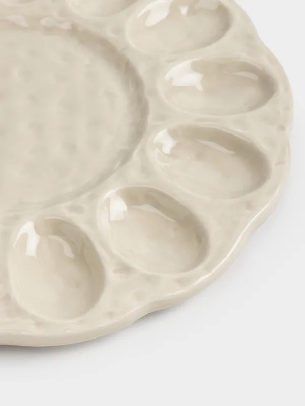 Блюдо пасхальное, 25 см, 13 отд, с местом для кулича, керамика D, бежевое, Rustic Easter, image-3