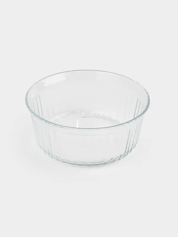 Форма для запекания, 22 см, 2,2 л, с крышкой, стекло Т, круглая, Cook ribbed, image-3