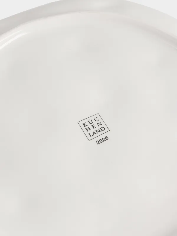 Тарелка обеденная, 26 см, Елка с бантами, Christmas tree, image-5