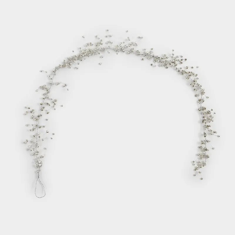 Гирлянда декоративная, 1,5 м, металл, Серебристые бусины, Balls decor