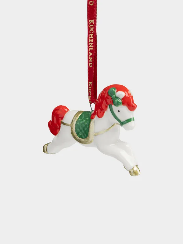Игрушка елочная, 7x5 см, Лошадь, Figure horse, image-1