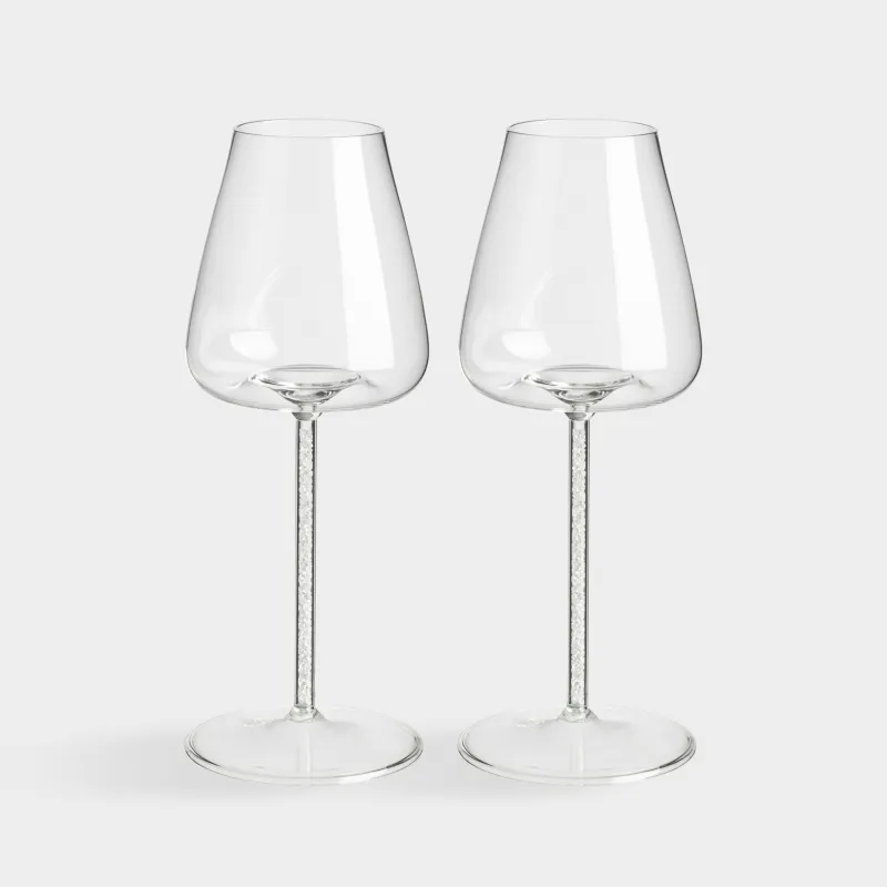 Бокал для красного вина, 2 шт, со стразами, Sorento crystal